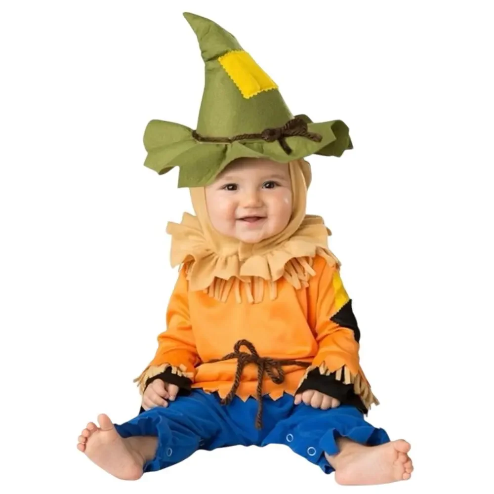 New infant Child's Silly Farm Field Scarecrow Baby Costume Small 6-12 Months